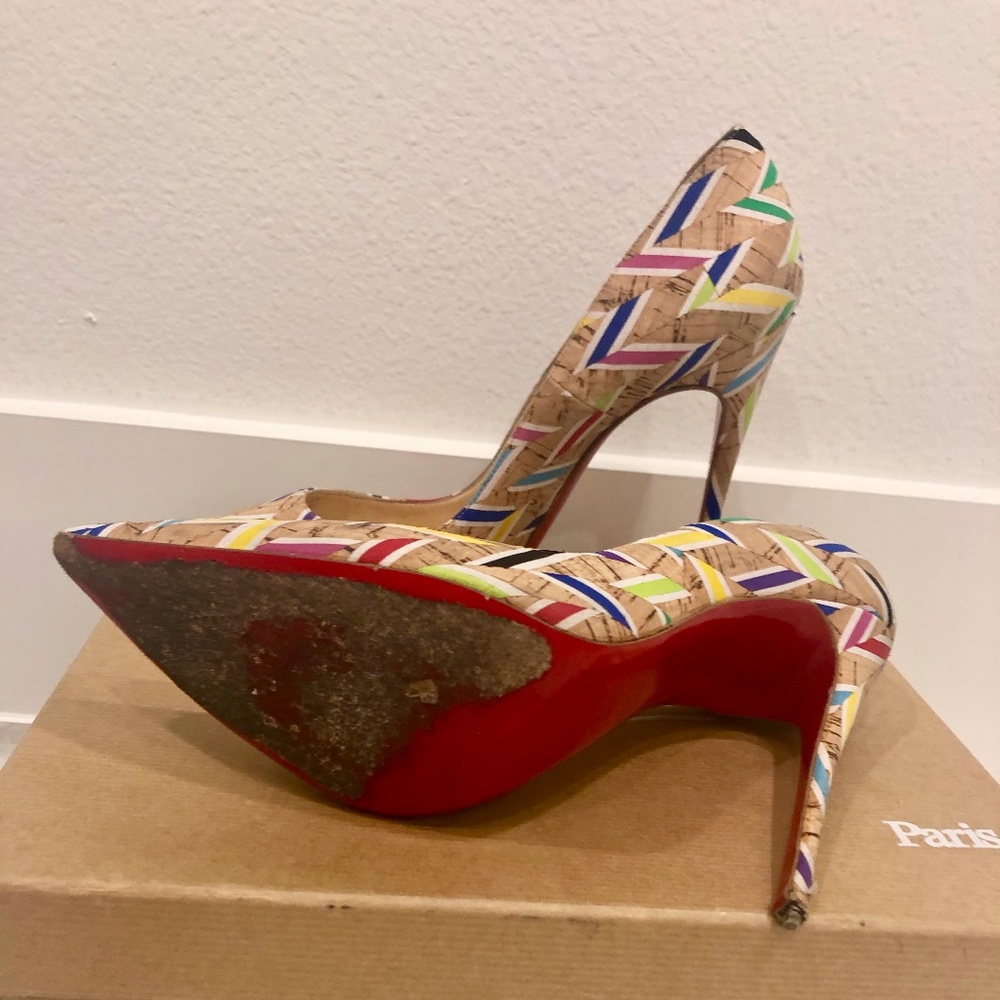 SO KATE 12O MM CORK CHEVRON